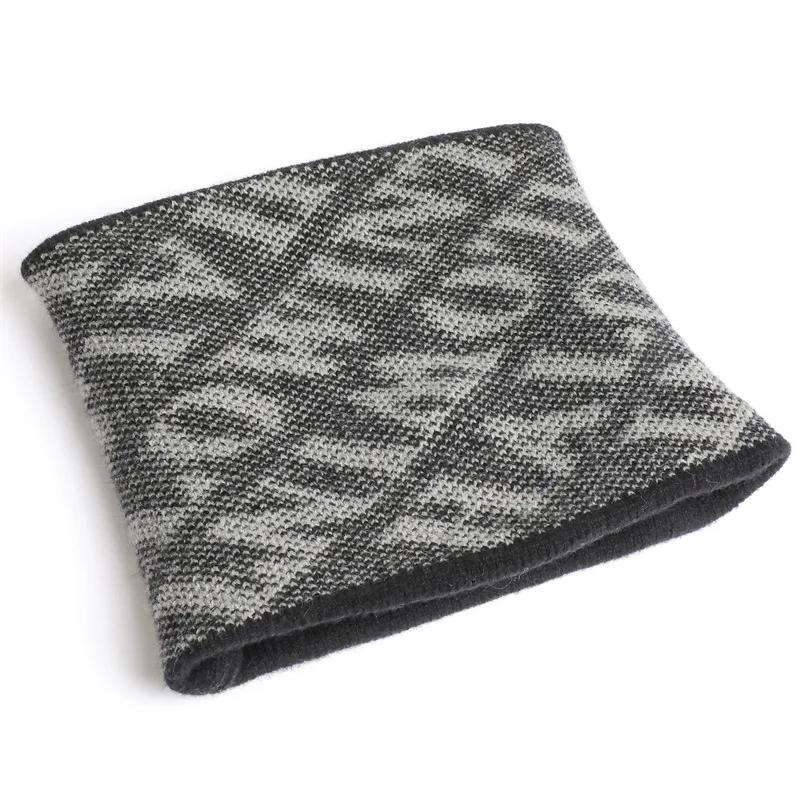 Thick Winter Warm Ring Neck Scarf Women Knitted Striped Collor Snood Neckerchief Outdoor Ski Full Mask Woolen Bufanda Muffler