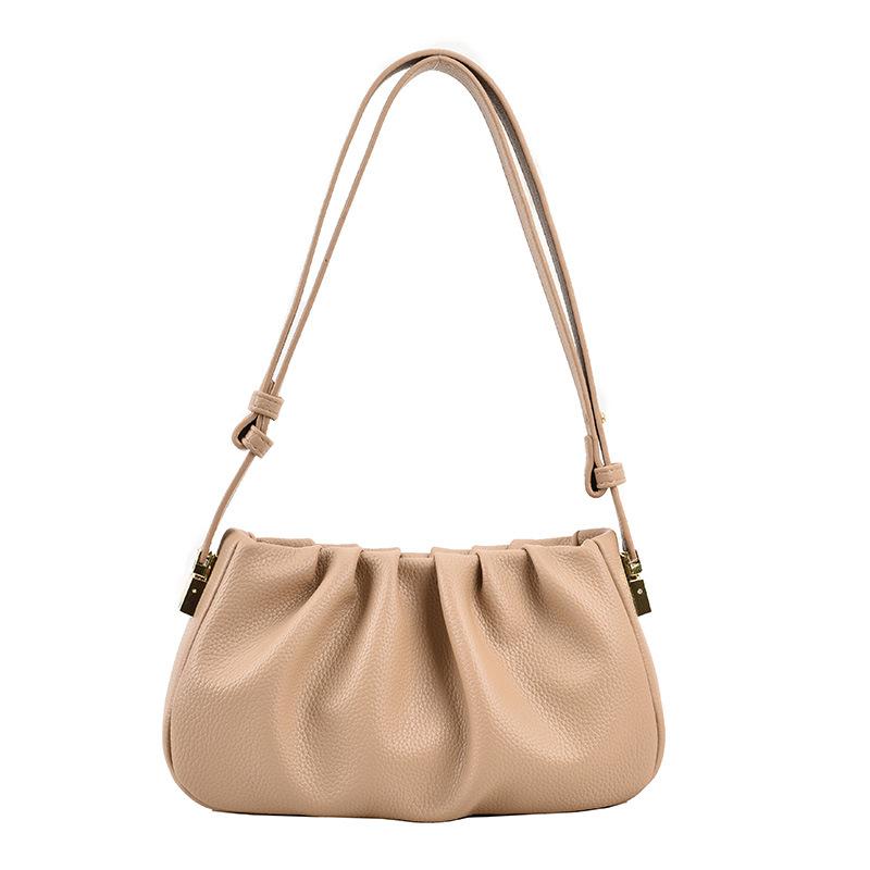 Premium Texture Plissert Cloud Bag Dame Bag Populær Messenger Bag Utenlandsk stil Skulder Armhule Bag