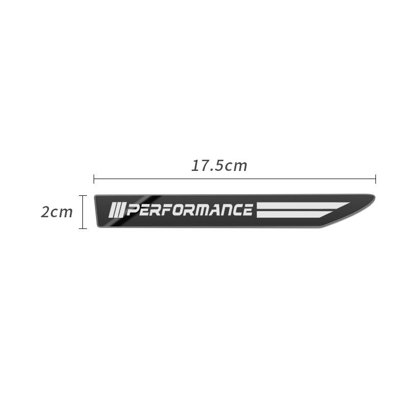 KSMH6 Car Sticker 2PCS Weatherproof Stainless Steel Side Wing Fender Badge Emblem UV-Proof Anti-Fade Anti-Rust Body Decal For BMW F34