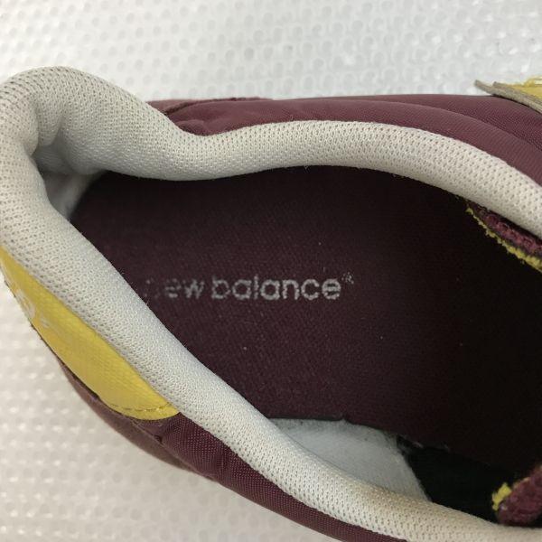 new balance low cut sneakers 27 burgundy(USED)