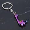 Dinosaur Keychain Alloy Material Durable Electroplated Cute Long Neck Brachiosaurus Charm for Keys Bags Kids Adults Gift in Phantom Green Colors