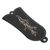 Guitar Truss Rod Cover Decorative Iron Black Plum Blossom Pattern Bell Shape 2 Holes Electric Guitar Parts