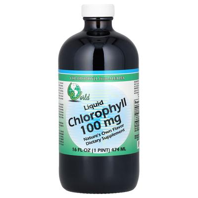 World Organic, Flüssiges Chlorophyll, 100 mg, 16 fl oz (474 ml)
