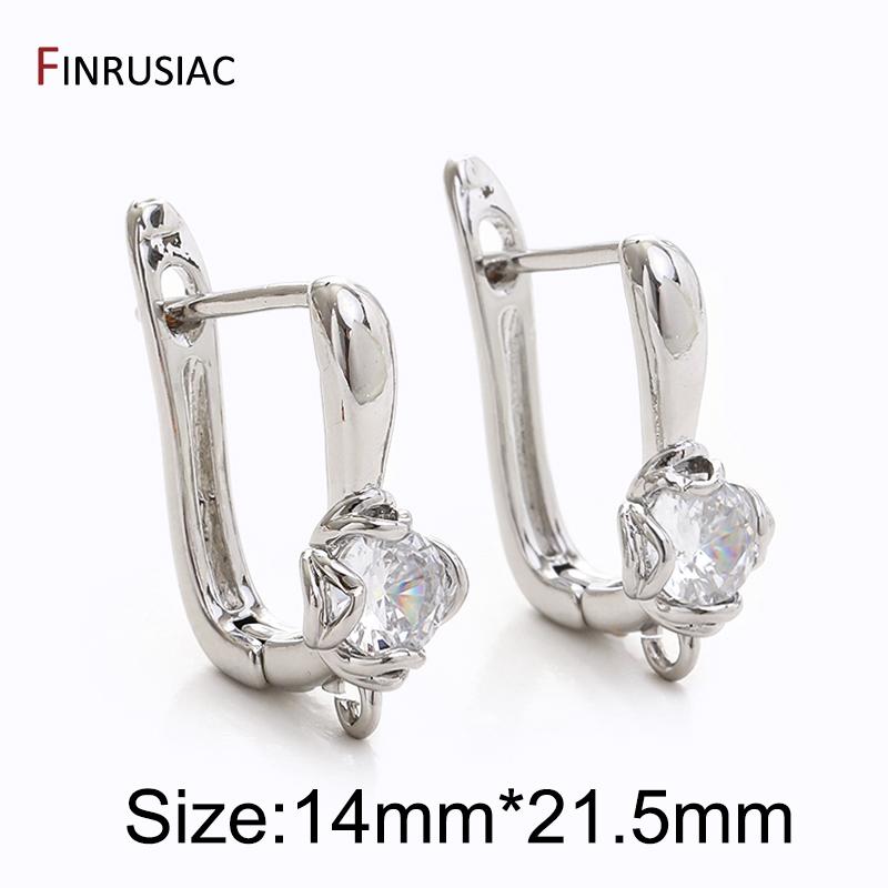 

DIY Handmade Earrings Accessories 18K Gold Plated Brass Shvenzy Ear Wire Earring Hooks For Women Dangle Earrings Making Findings 1 pair