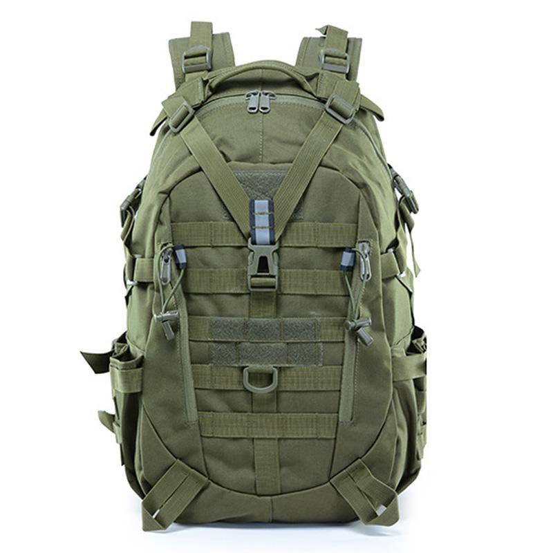 

Camping Backpack Men S Bag Travel Bags Tactical Molle Climbing Rucksack Hiking Outdoor Reflective Shoulder Fishing Laptop Bag 30 - 40L армія зелений колір