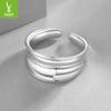 Glossy Ring, Open Copper Ring, Exaggerated And Unique Large And Wide Surface Light Luxury Copper Jewelry.
