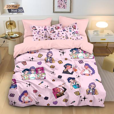Three-Piece Bed 3D Printed Bedding Home Textile Pod