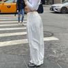 Spring and Summer Women's Pants Loose Personality Street Solid Color Straight Loose Low Waist Casual Pants