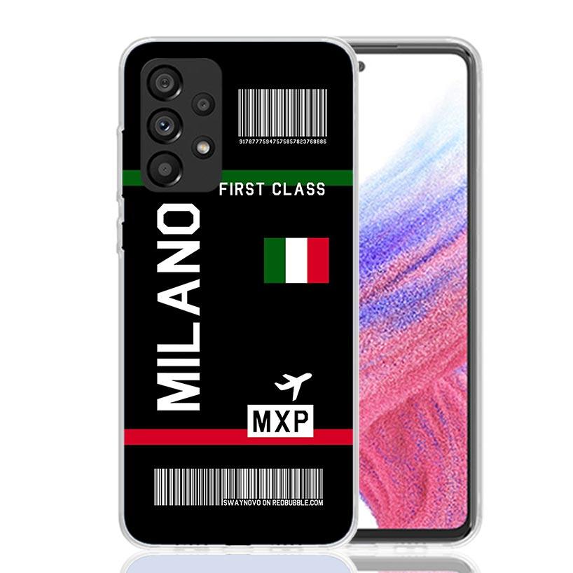 Airline Ticket Barcode Phone Case For Samsung Galaxy A17 A16 A14 A15 A13 A57 A56 A54 A55 A53 A37 A36 A34 A35 A33 A26 A24 A25 A23