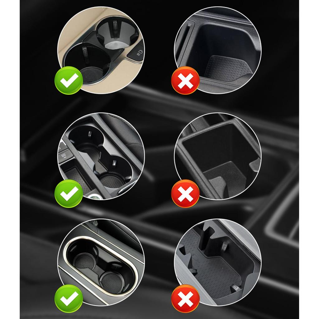 YIDELI Auto Getränkehalter, Auto Tassenhalter, 4-in-1 Multifunktional, Auto Flasche, Rund, 360°