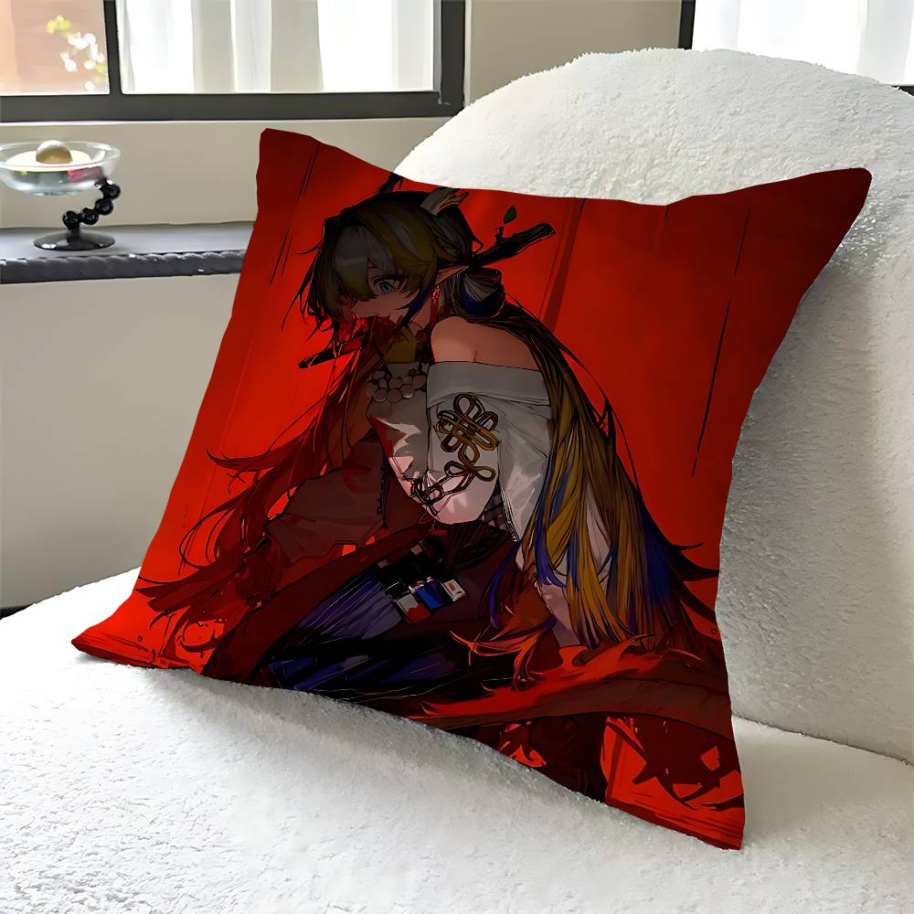 Arknights Shu Kissenbezug Kissenbezug Polsterung Sofawurfkissen Heimdekor Kissenbezug