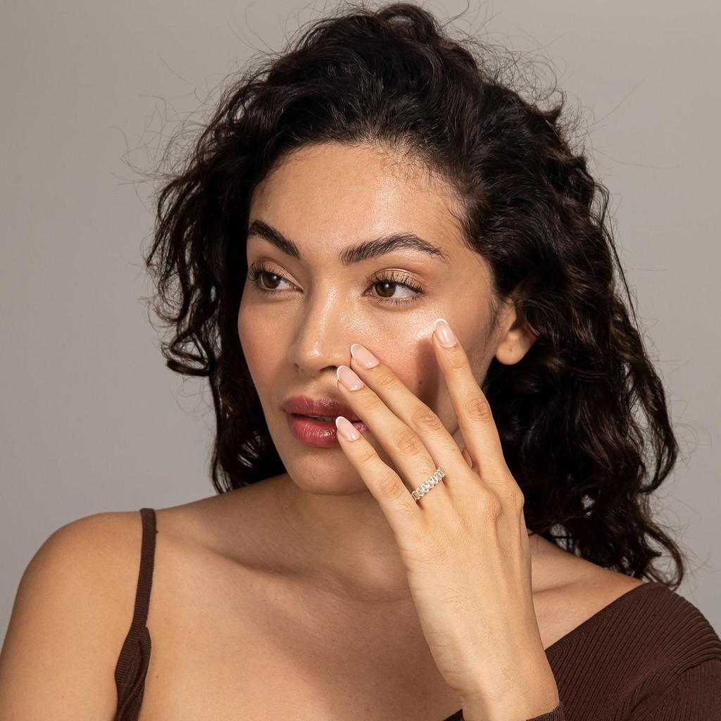 European & American Style Zircon Women's Luxury Ring, Fully Paved Diamond Engagement & Banquet Jewelry