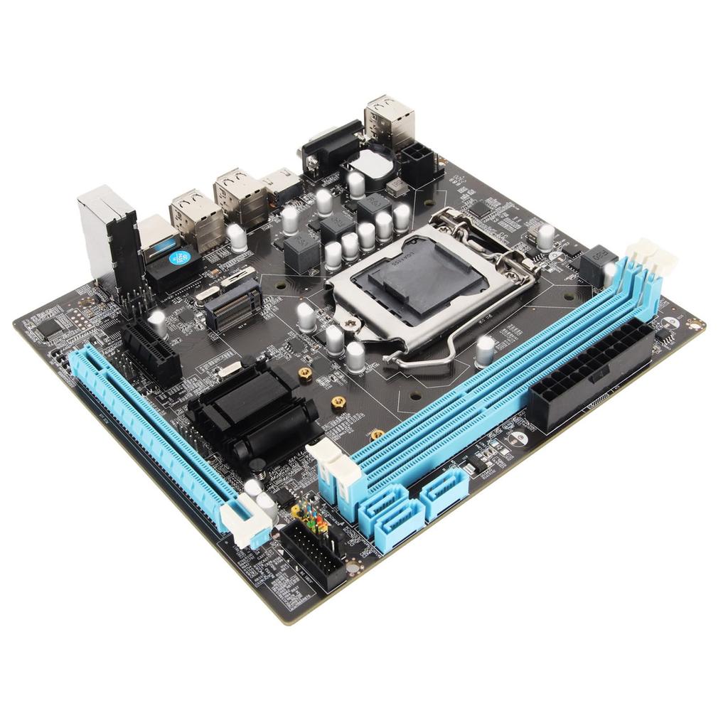 H61 Gaming Motherboard Desktop, 6 USB 2.0, DDR3, M.2 NVMe, NGFF, 100Mbps LAN, Micro ATX, LGA1155, Socket I3/i5/i7