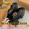 British style loafers women's 2025 spring and autumn new thick heel platform retro fashion small Mary Jane small leather shoes