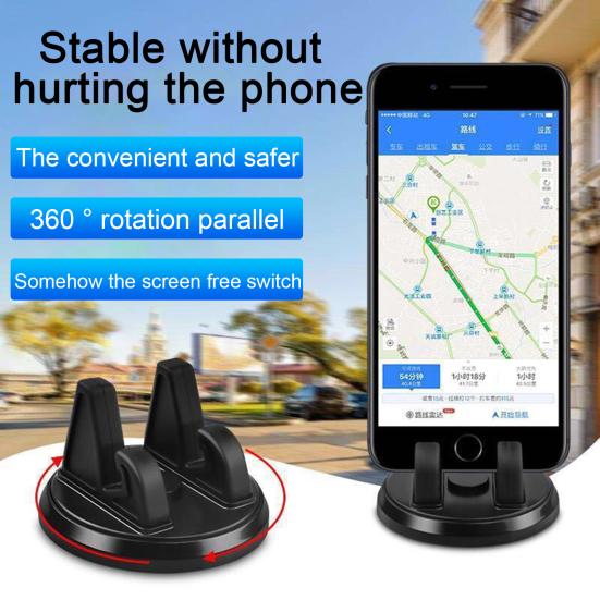 GPS Car Holder Degrees Adjustable Compact Stable 360 Car Cell Phone Holder