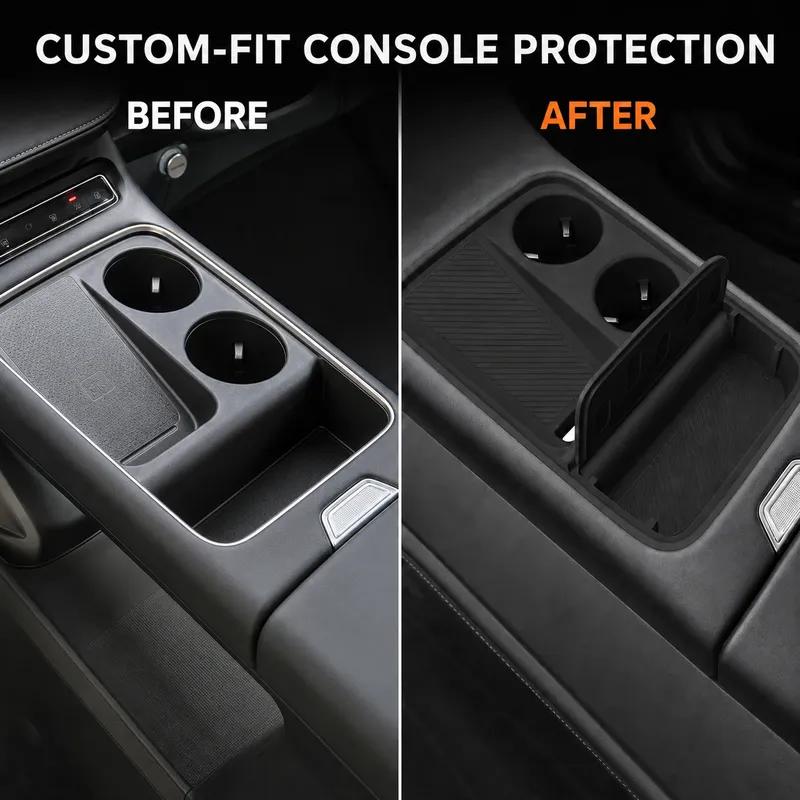 For Haval H6 2025 2026 4th Gen Center Console Silicone Organizer Tray Anti-Slip Storage Mat Interior Accessories