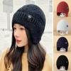 Women's Daily Earflap Hat Fleece Lined Beanie Hat