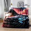 Manta Impresa con Logo de Coche M-Mustang 3D Manta Cálida de Franela Manta Suave y Cómoda Ropa de Cama Cubre Cama Regalo de Cumpleaños