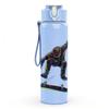 1PC Skateboard Boy Trick Action Print 750ml Color Plastic Sports Water Bottle Leakproof Flip Straw Lid Suitable for Sports Office Home Use