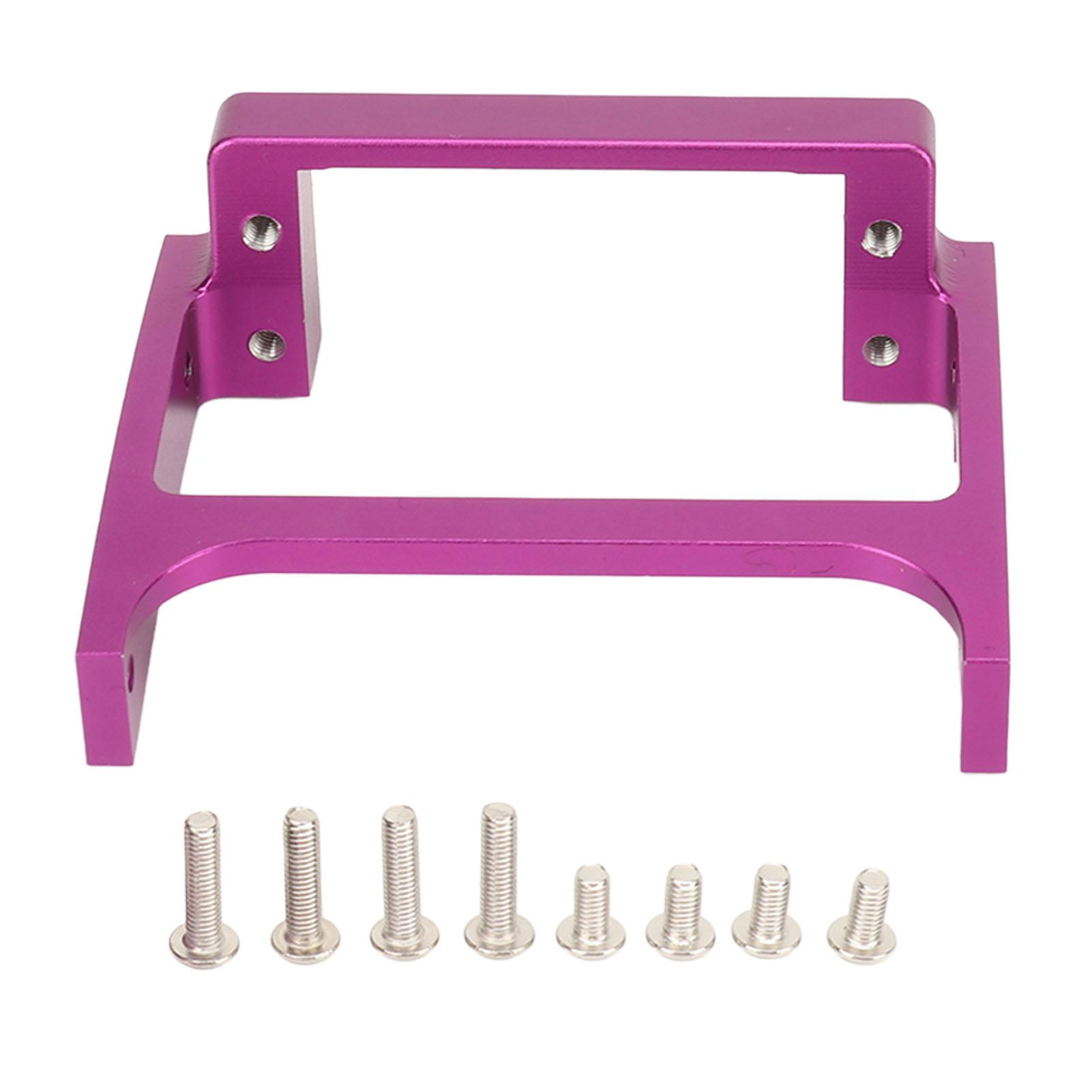 

RC Crawler Metal Servo Mount Заміна алюмінієвого сплаву Стабільний RC Car Servo Mount для осьового Purple
