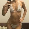 Bikini Micro Trendy Fatto a Mano all'Uncinetto