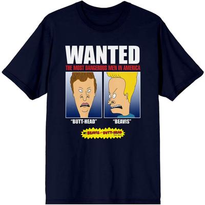 Beavis a Butthead Hledaný Plakát MTV Kreslené Grafické Tričko, S-5XL