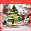 Charming Handmade Wooden Christmas Tree Decoration With Led Lights For Kids Diy Gift