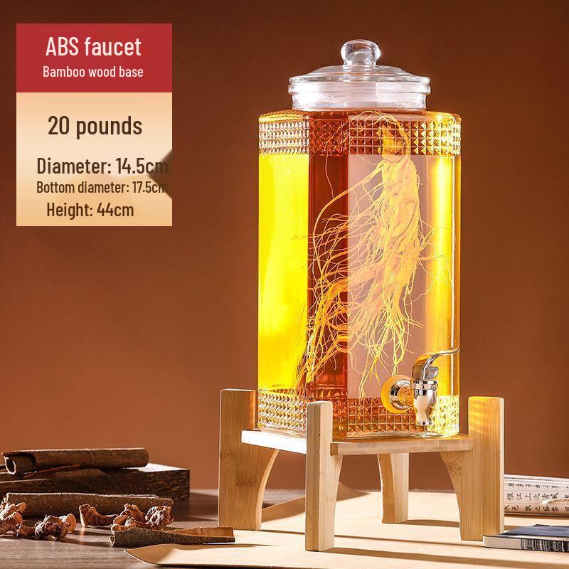 Стеклянная банка ZISIZ для домашнего пивоварения с краником