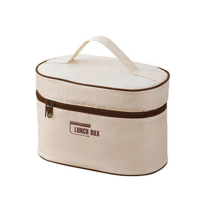 Portable Lunch Bag Food Insulated Box Waterproof Shoulder Strap Insulated Box, Hand-held Lunch Box Bag, Fresh Aluminum