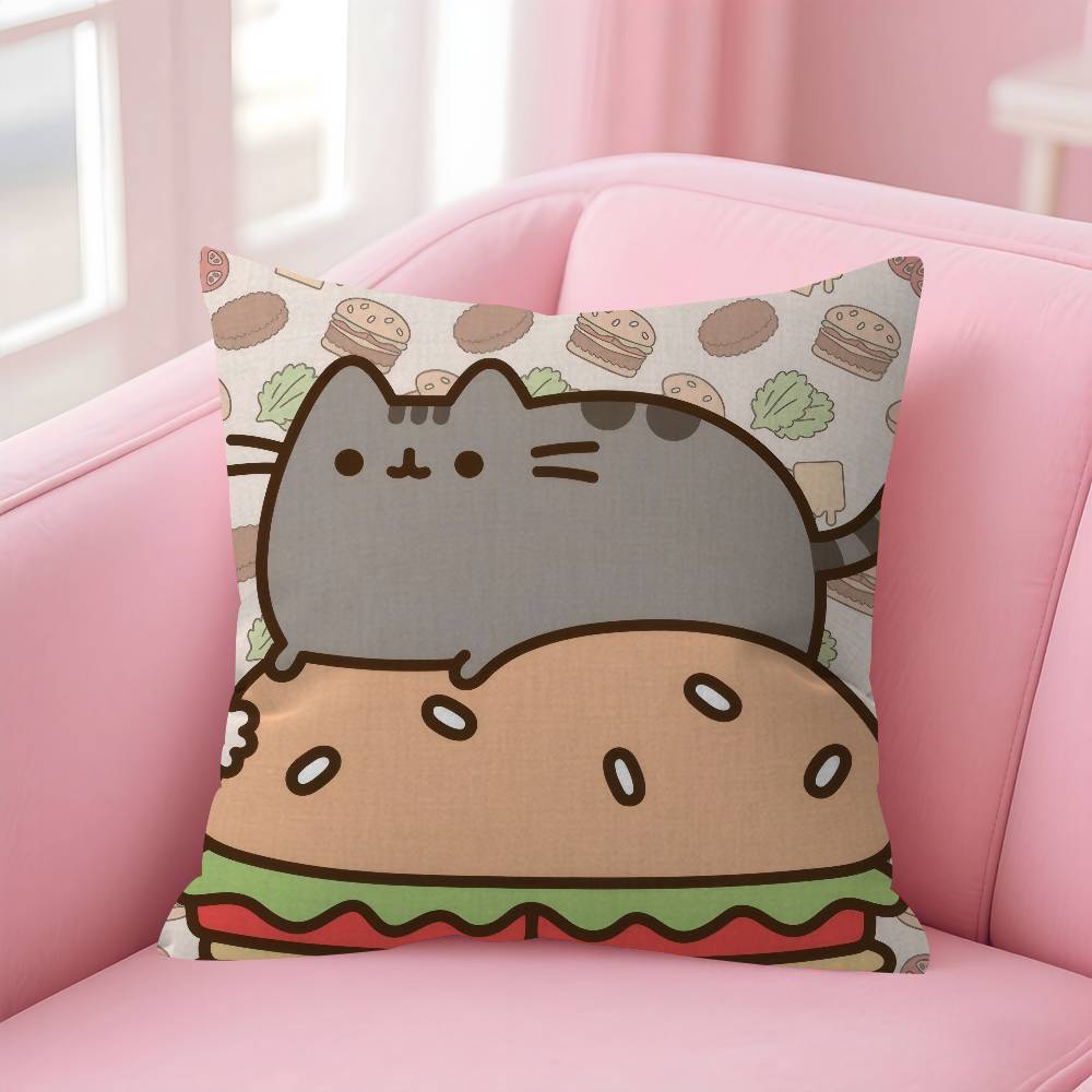 Pillow Cover for Bedroom Room and Living Room Sofa Decorative Cushion Cover Cute PpusheenS CUTE