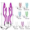 Waterproof Motorcycle Bike Helmet LED Cold Light Strip EL Sticker 4 Flashing Warning Lights Night Riding Helmet Kit