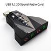USB Virtual 7.1 Independent Sound Card Airplane Shaped Sound Card Computer Driver Free External Desktop Laptop
