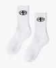 Aleubenkeulleob Arven Symbol Logo Cushion Crew Socks (White)