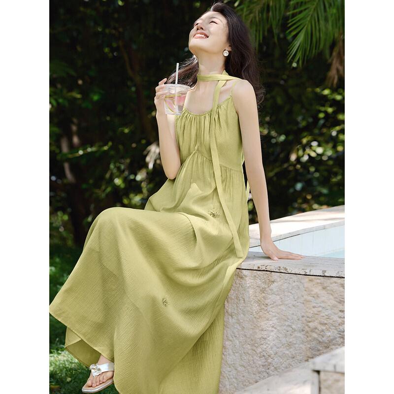 XWI Lyocell V-Neck Camisole Midi Dress L