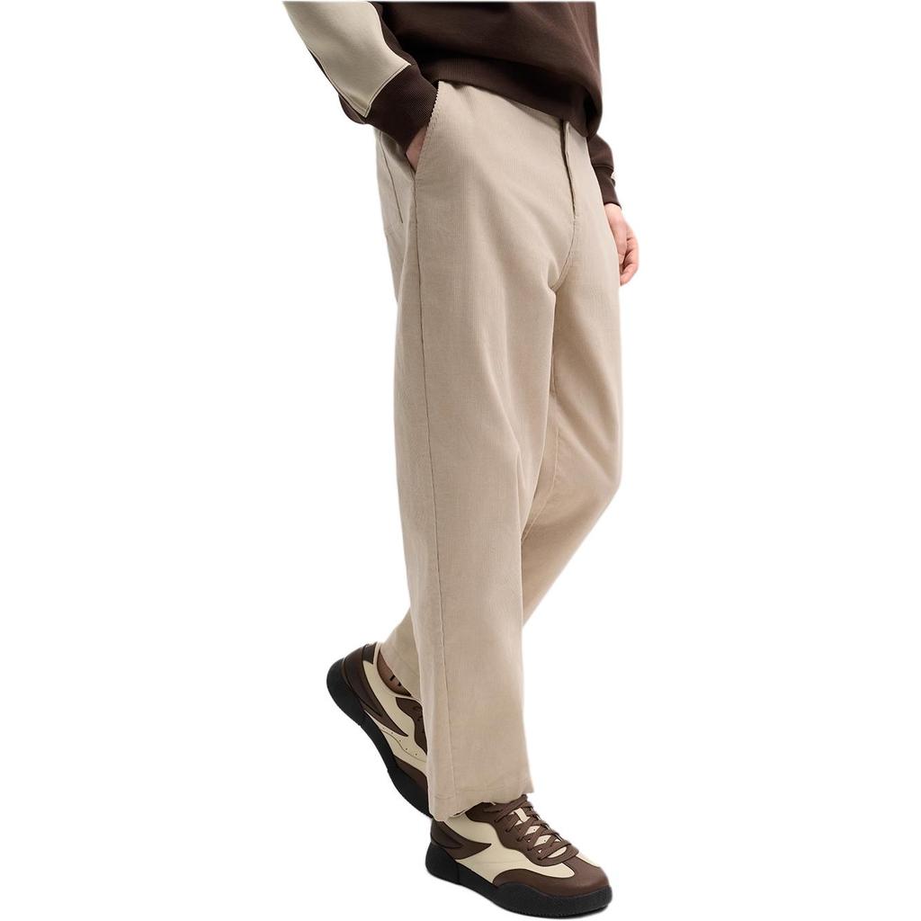 Fila Woven Simple Straight Casual Pants Men Bottoms Wheat F11M519805FBG