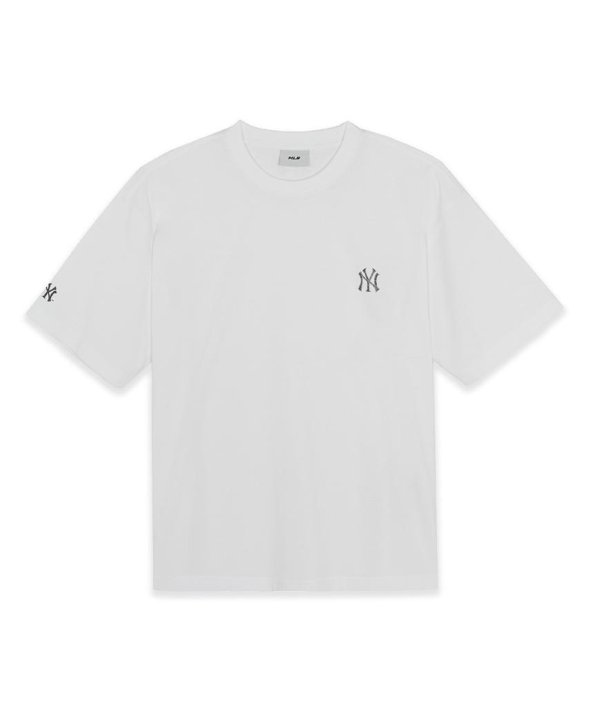 Emelbi Basic Lightweight Oversized Short Sleeve T-Shirt Ny (White)