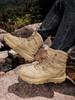 Men's Military Tactical Boots Army Boots Men Side Zipper Military Boots Men Anti-Slip Ankle Boots Work Safety Shoes Hiking Shoes