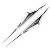 2Pcs 3D Alloy Knife Emblem Car Body Side Door Blade Fender Sticker For Volkswagen Arteon GTI Golf Rline J232 Jetta Polo MK8 Scirocco