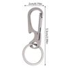 1Pc Titanium Alloy Carabiner Multi-Function Keychain Outdoorwaist Hanging Chain Ring Buckle Beer Bottle Opener Edc Tool