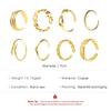 8pcs Open Toe Rings Flower Hollow Band Vintage Toe Ring Set Adjustable Women Summer Beach Jewelry
