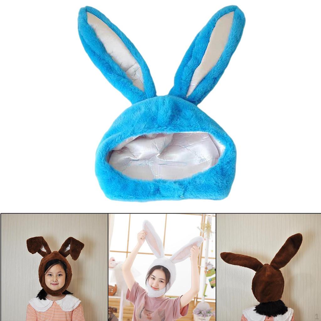 Bunny Ears Present Props Gift Headdress Head Warmer for Selfie Photography Cosplay Party Girls