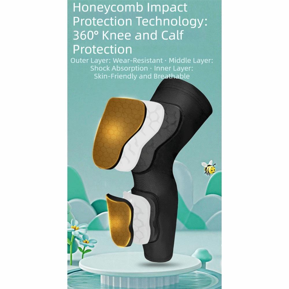 Lightweight Padded Knee Pad Breathable Knee Brace Youth Compression Knee Sleeves  Cycling