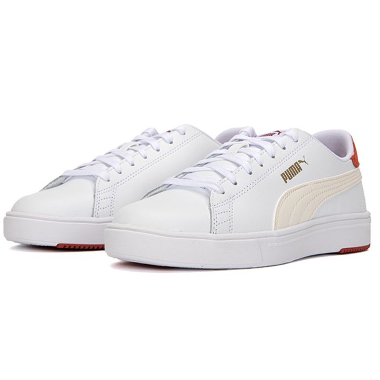 Puma Serve Pro Lite White Chili Oil Unisex Sneakers Marshmallow Team-Gold 374902-16