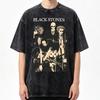 2026 Summer Hot Sale Japanese Anime Nana Osaki Vintage Washed Graphic Tshirt Men Women Vintage Gothic Cotton Oversized Tshirt