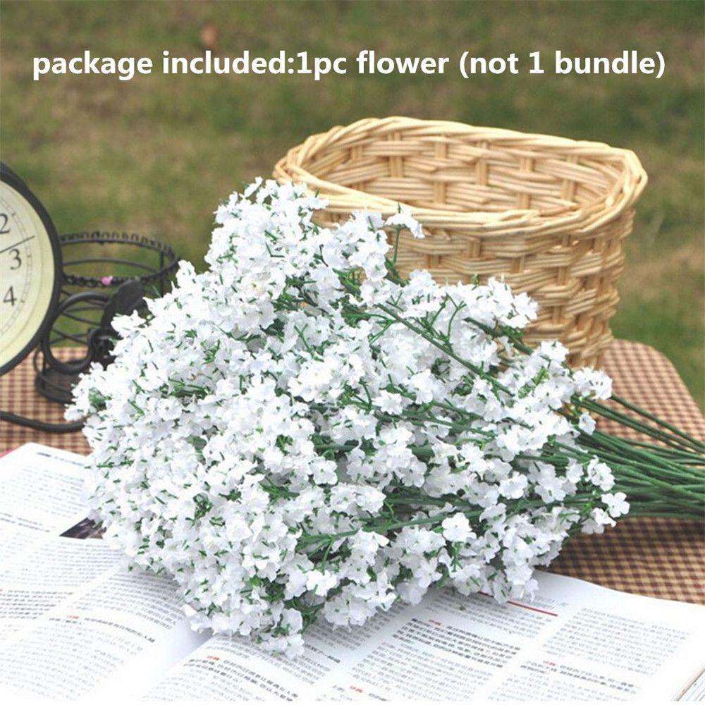 Plant Artificial Gypsophila Plastic Flowers Wedding Hotel Party Home Decorations