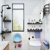 Wall-Mounted Space Aluminum Towel Rack & Shelf