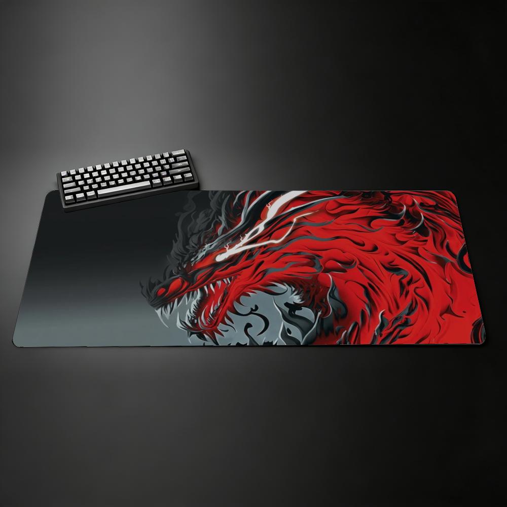 Japanese Dragon Sakura Art XXL Large Gaming Mouse Pad Non-Slip Rubber Desk Mat Keyboard Pad Computer Deskpad Gamer Accessories