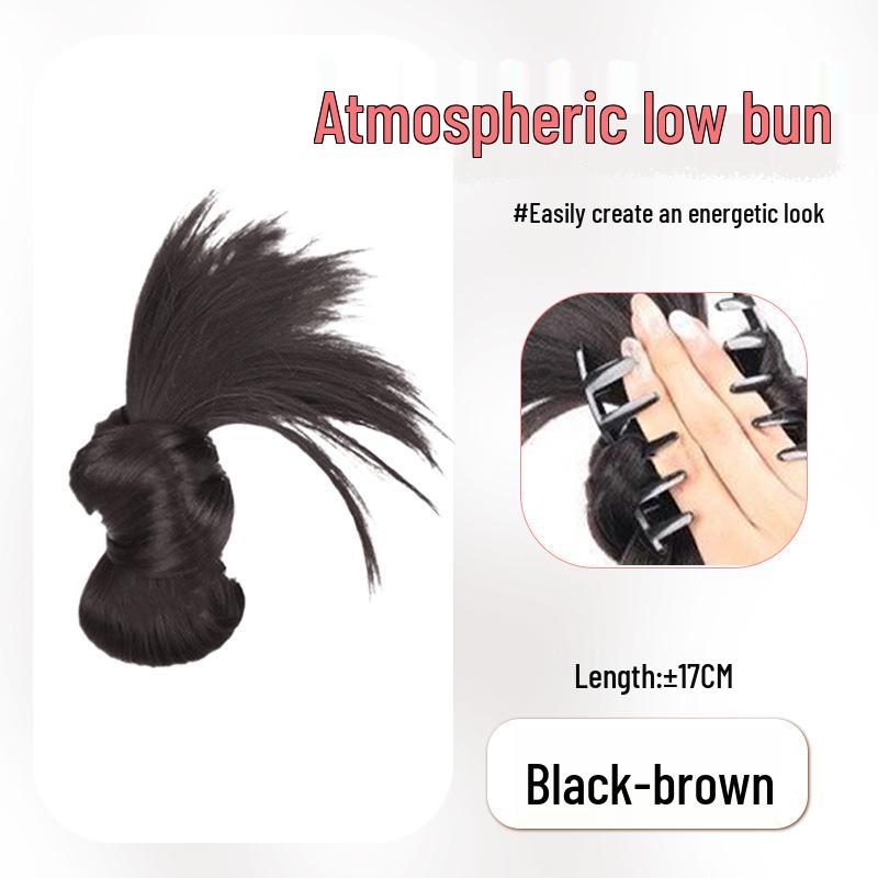 

Chicken Feather Wig: Low Bun Waterfall Claw Clip for Natural, Voluminous Hair