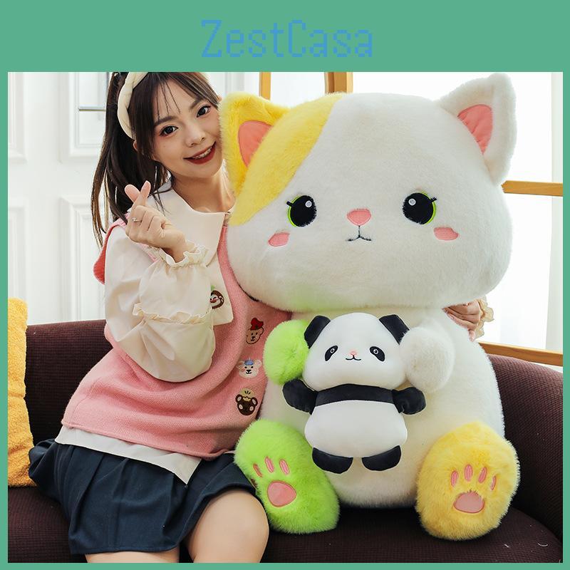 Adorable Cute Bear Plush Toy Fluffy Stuffed Animal Pillow Soft Cushion Gift For Girls