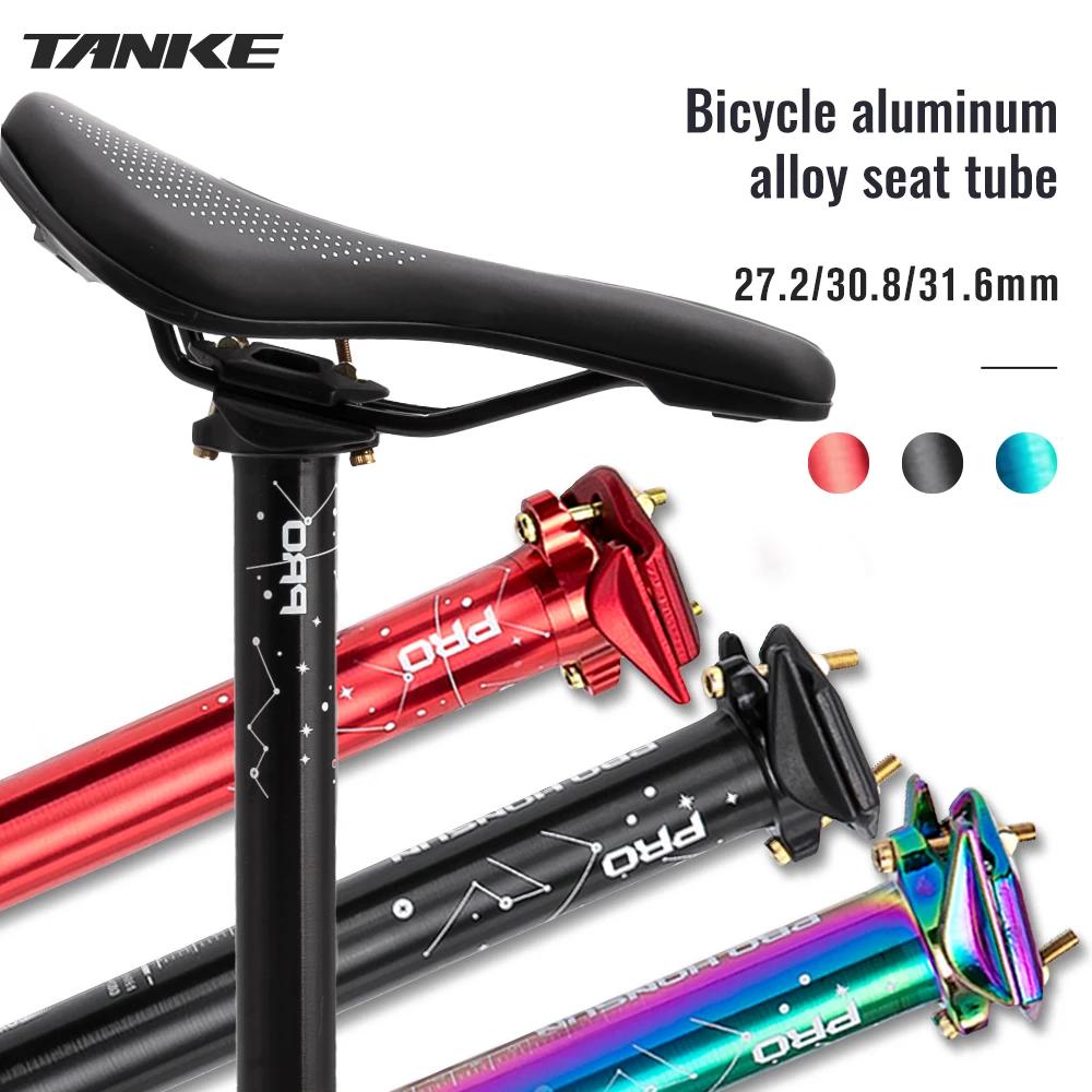 TANKE Mountain Road Fahrrad Sattelstütze Ultraleicht Aluminium Legierung MTB Bike Sattelstütze Sitzrohr 27.2/30.9/31,6mm * 400mm Fahrrad Teile